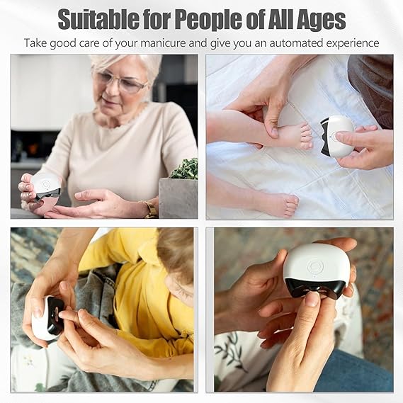Mini Smart Nail Clipper, Professional Electric Nail Trimmer