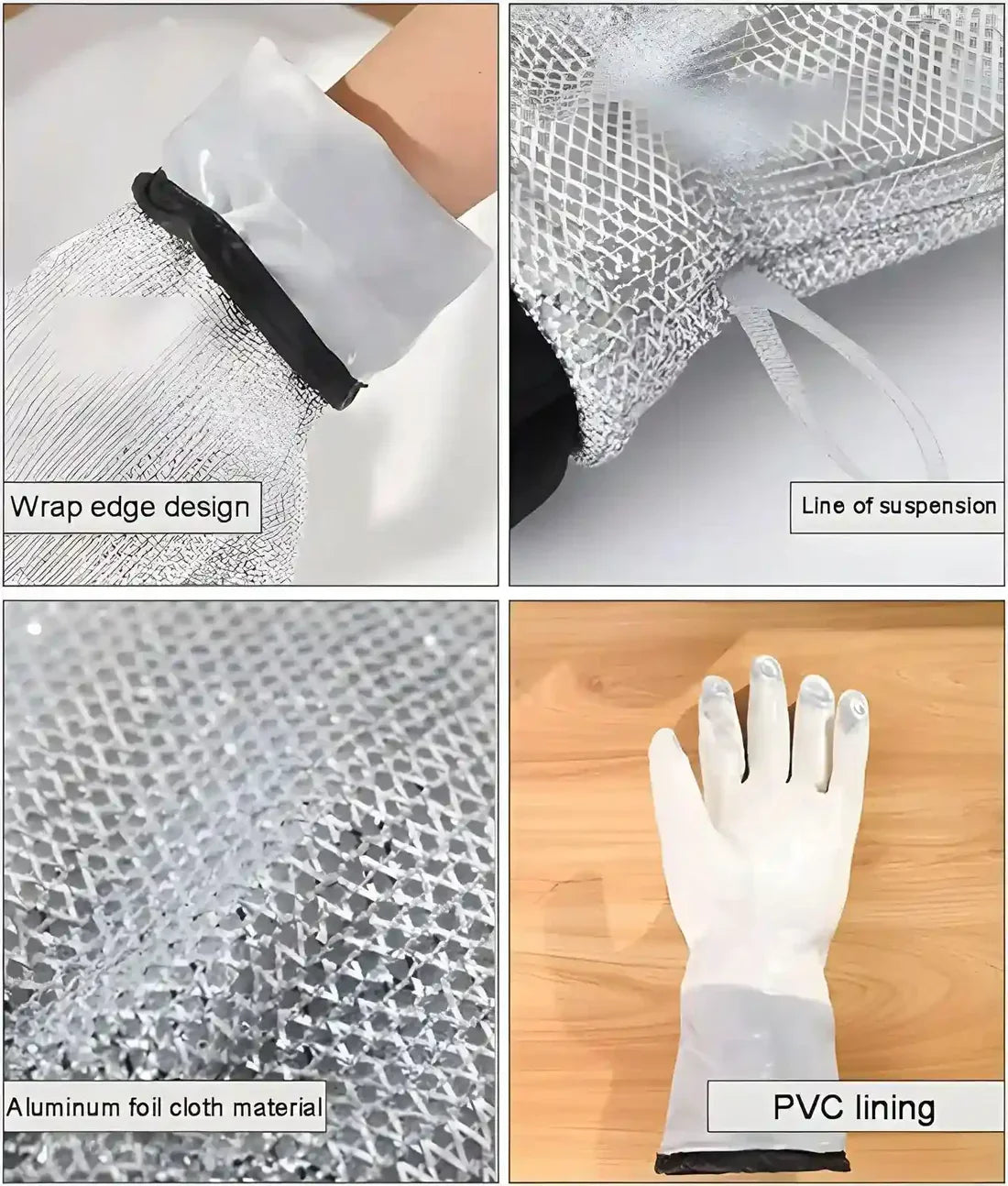 (1 pcs ) Multipurpose Wire Dishwashing Gloves | Dishwashing Rags for Wet and Dry, Steel Wire Miracle Cleaning Cloth with Glove Shape