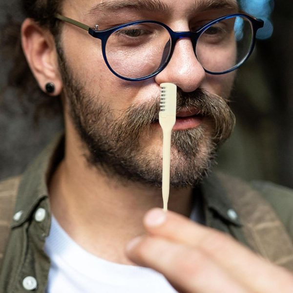 2-Pcs 360° Rotating Nose Hair Cutter & Tweezers