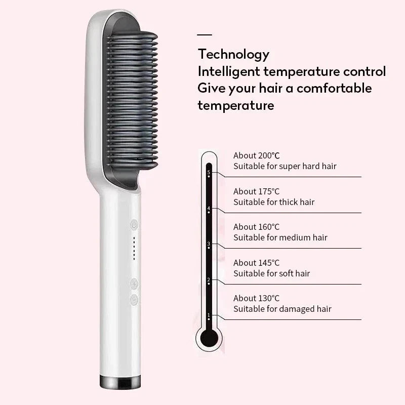 Electric Hair Straightener Brush
